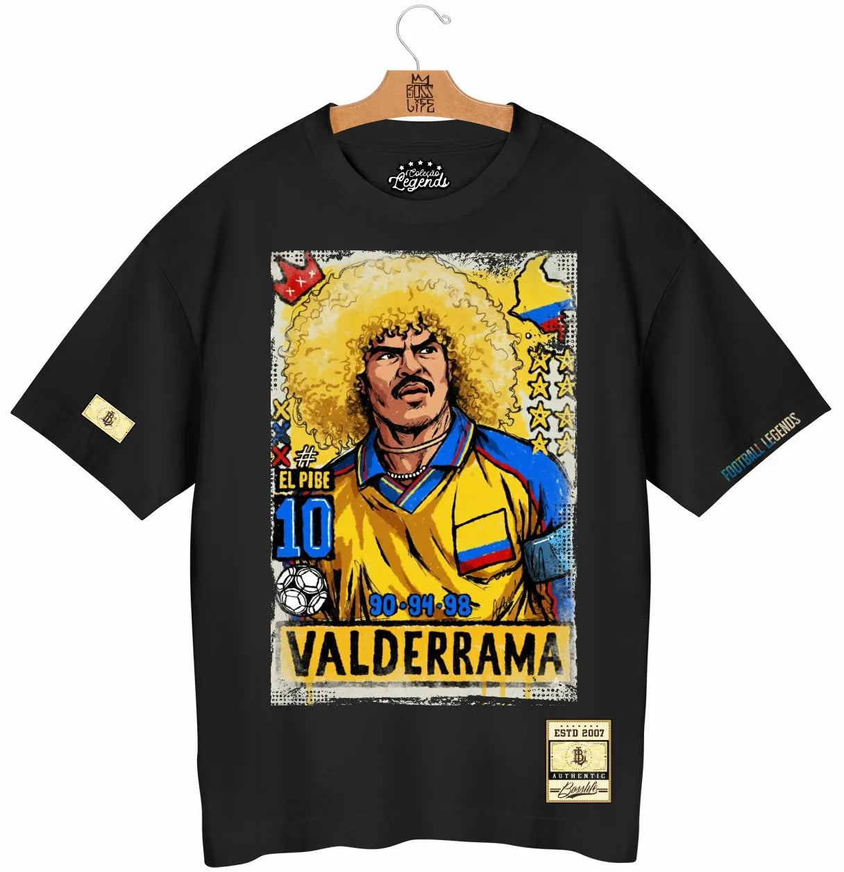Camiseta Oversized Legends El Pibe