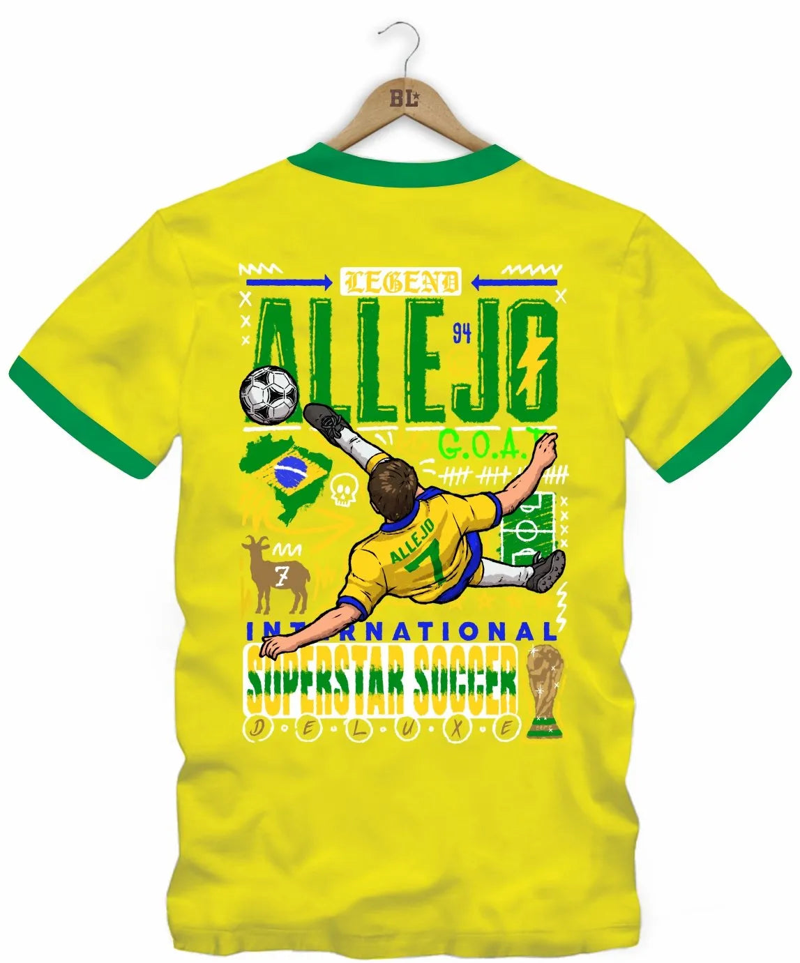 Camiseta Legends Superstar Soccer Frente e Costas