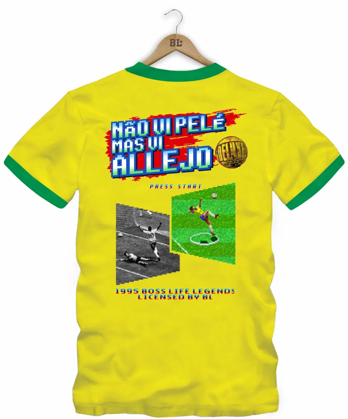 Camiseta Legends Não Vi Pele Frente e Costas