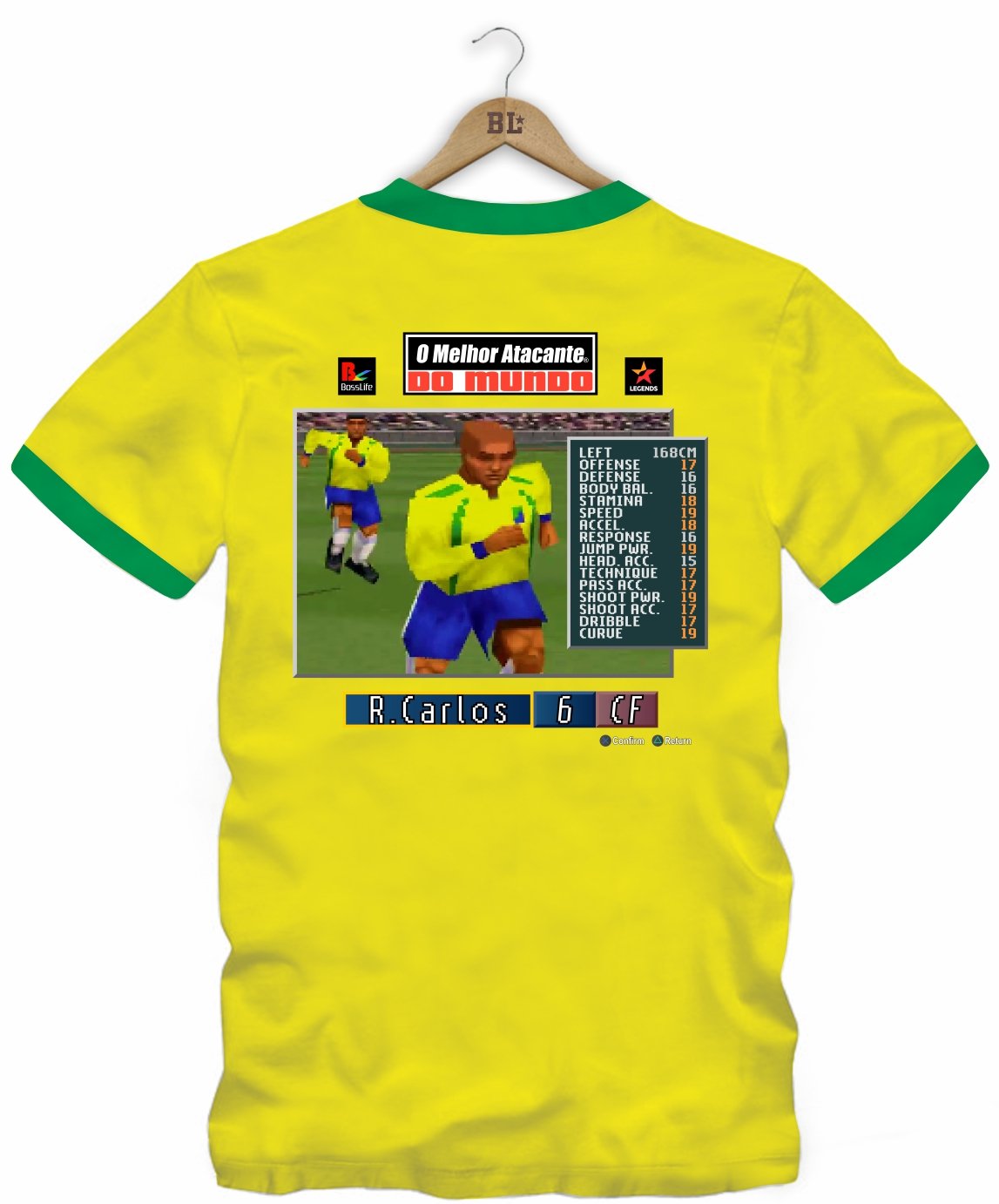 Camiseta Legends R. Carlos Frente e Costas