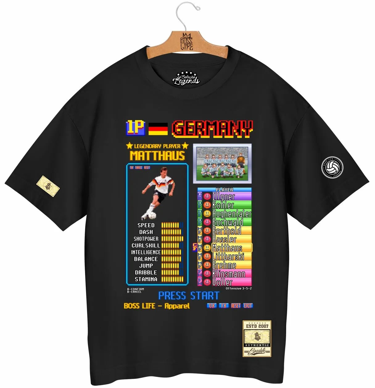 Camiseta Oversized Legends Card Matthaus