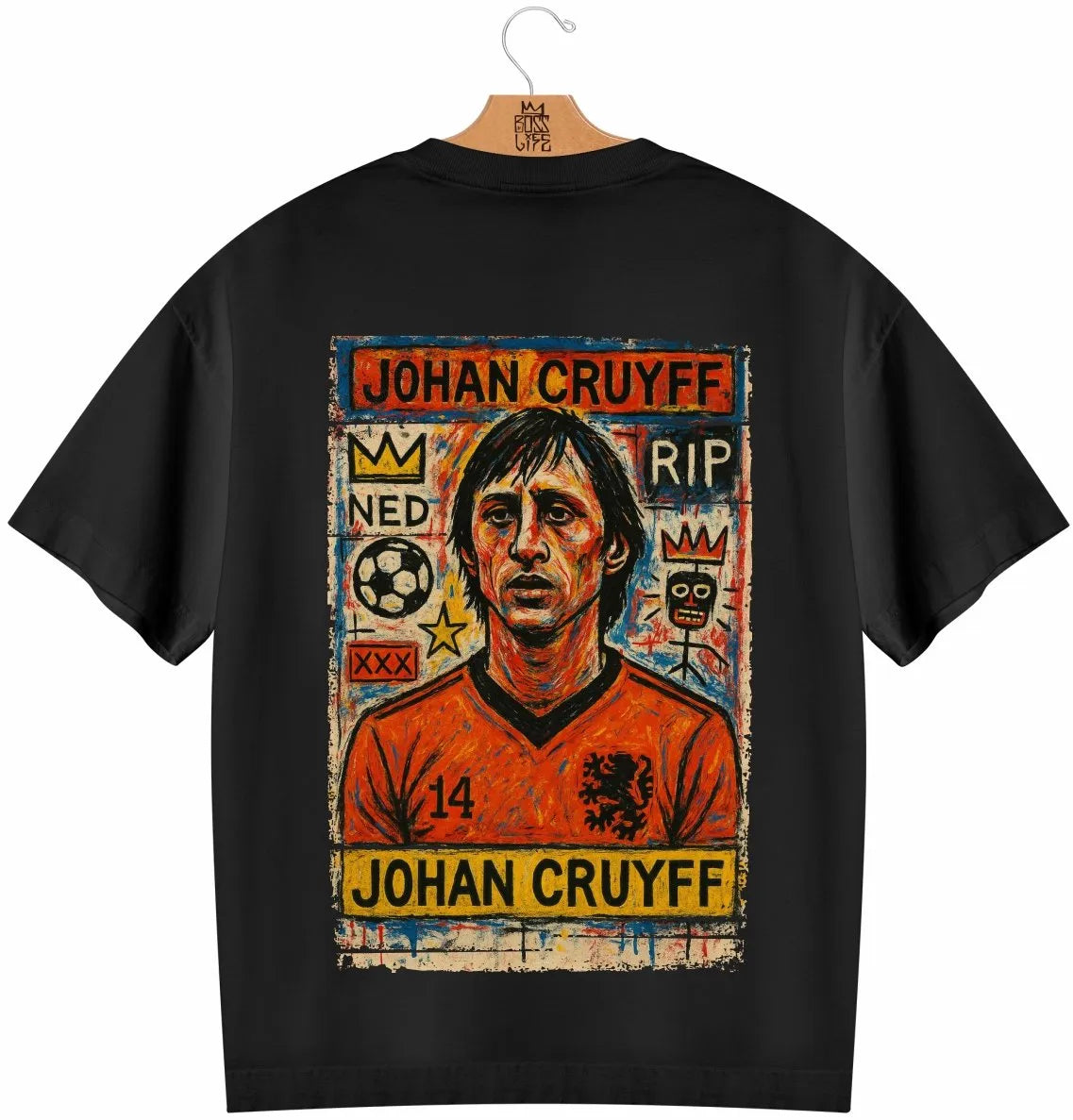 Camiseta Oversized Legends Number 14 Frente e Costas