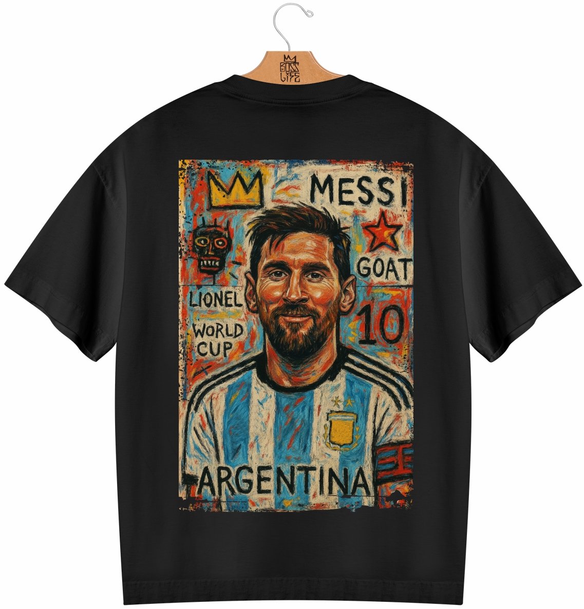 Camiseta Oversized Legends El Maestro Frente e Costas