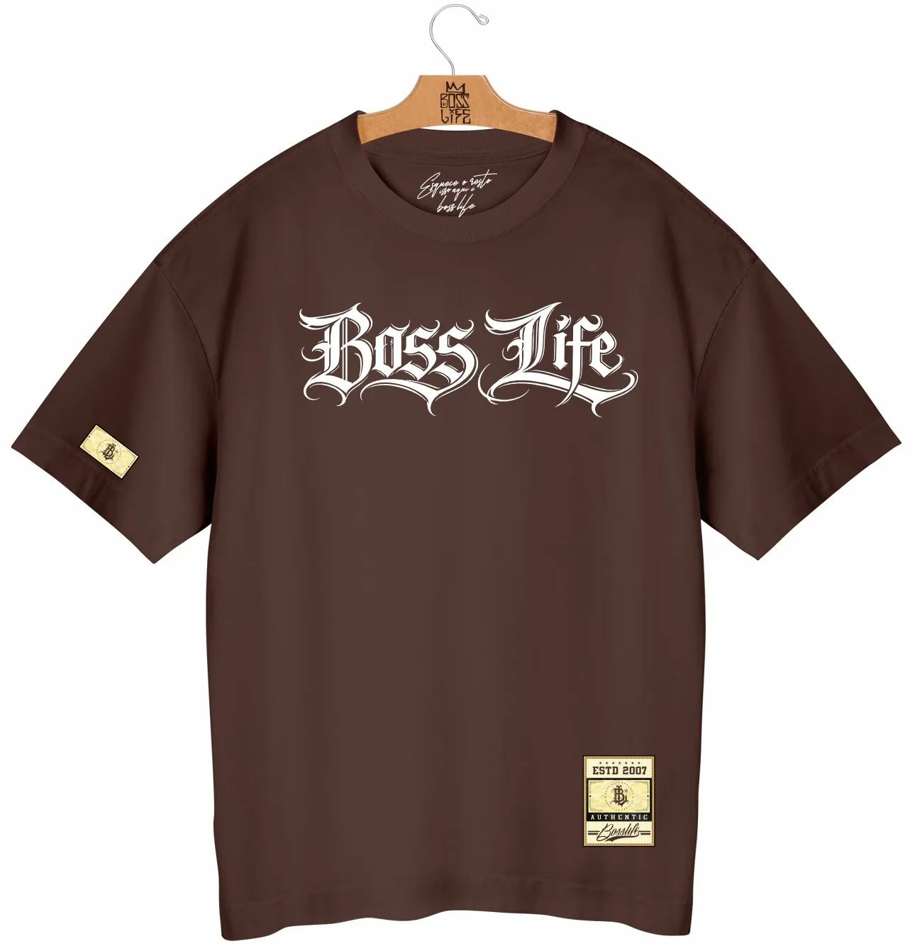 Camiseta Oversized  Boss Life Signature Core