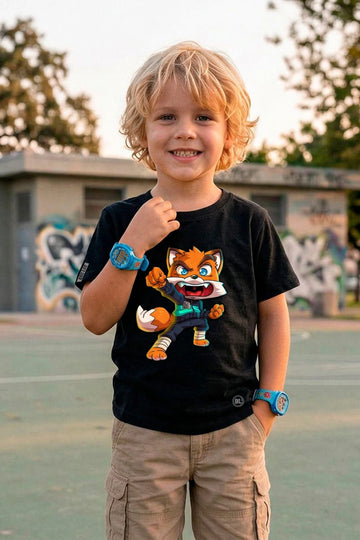 Camiseta Infantil Raposa Ninja Boss Life - foto alternativa