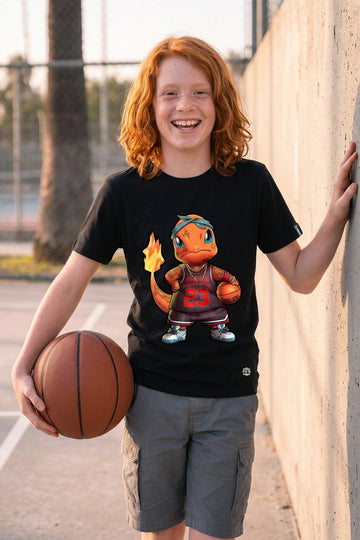 Camiseta Infantil Lagarto de Fogo Boss Life - foto alternativa