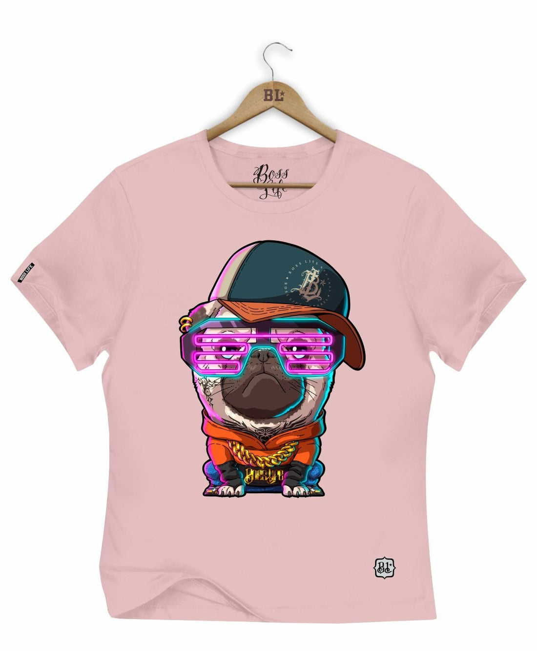 Camiseta Baby Look Pug Boss