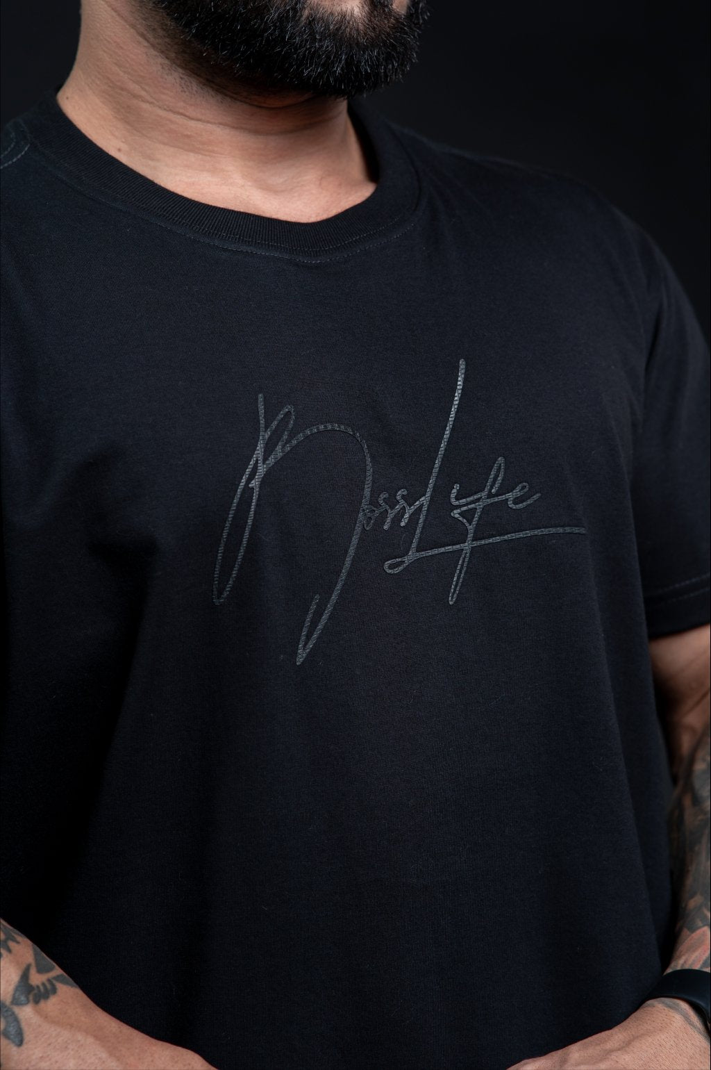 Camiseta Lettering 4 Bl Black