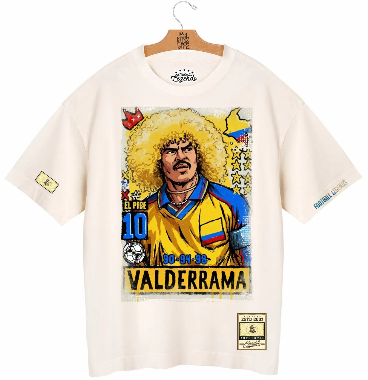 Camiseta Oversized Legends El Pibe