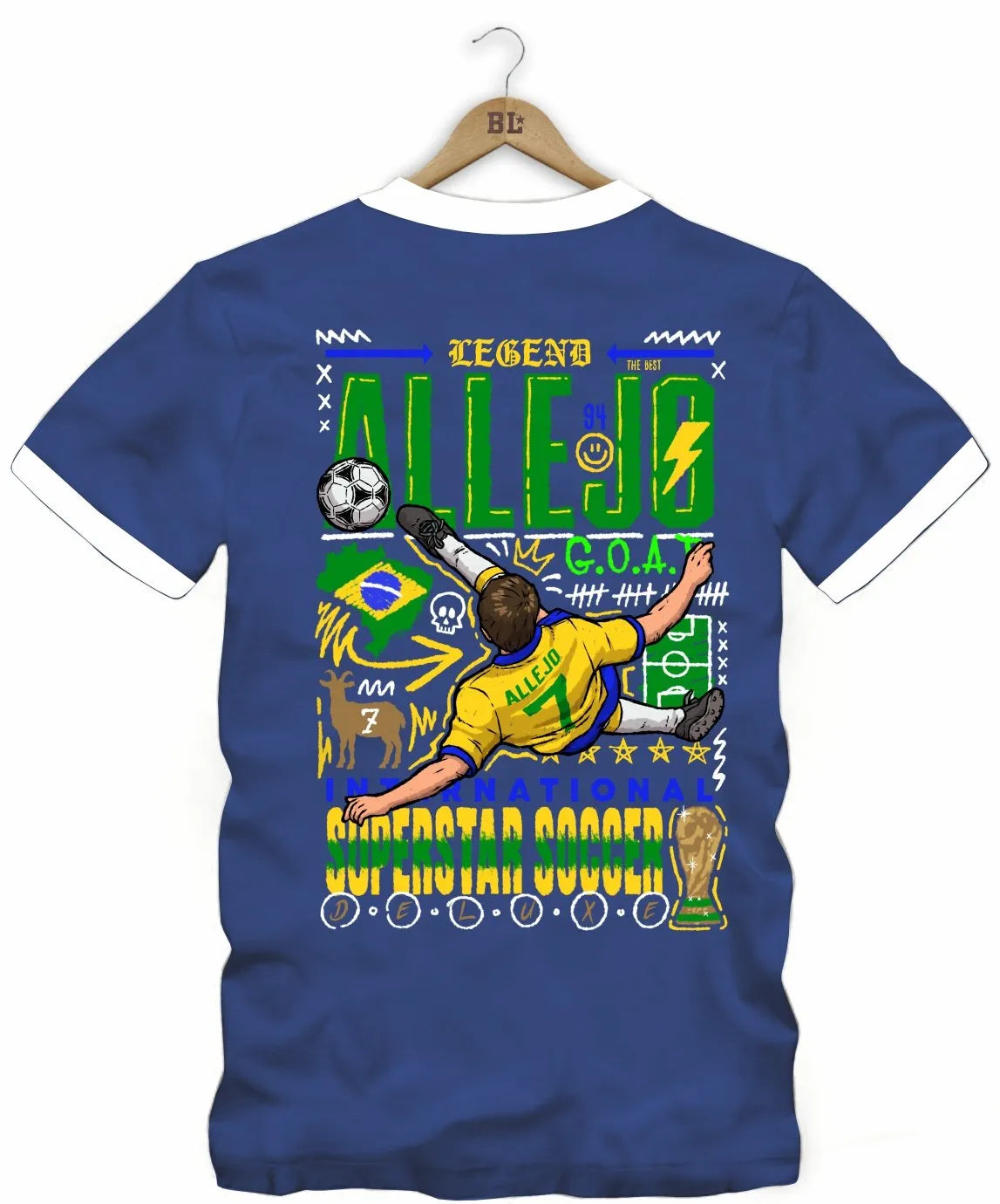 Camiseta Legends Superstar Soccer Frente e Costas