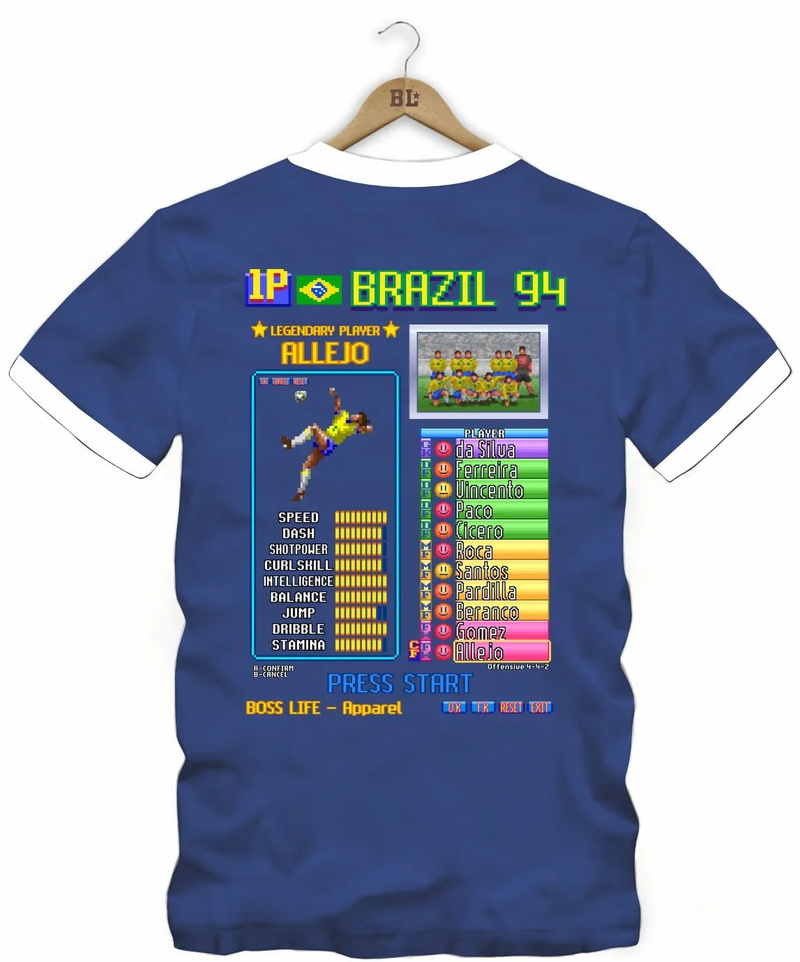 Camiseta Legends Card Allejo Frente e Costas