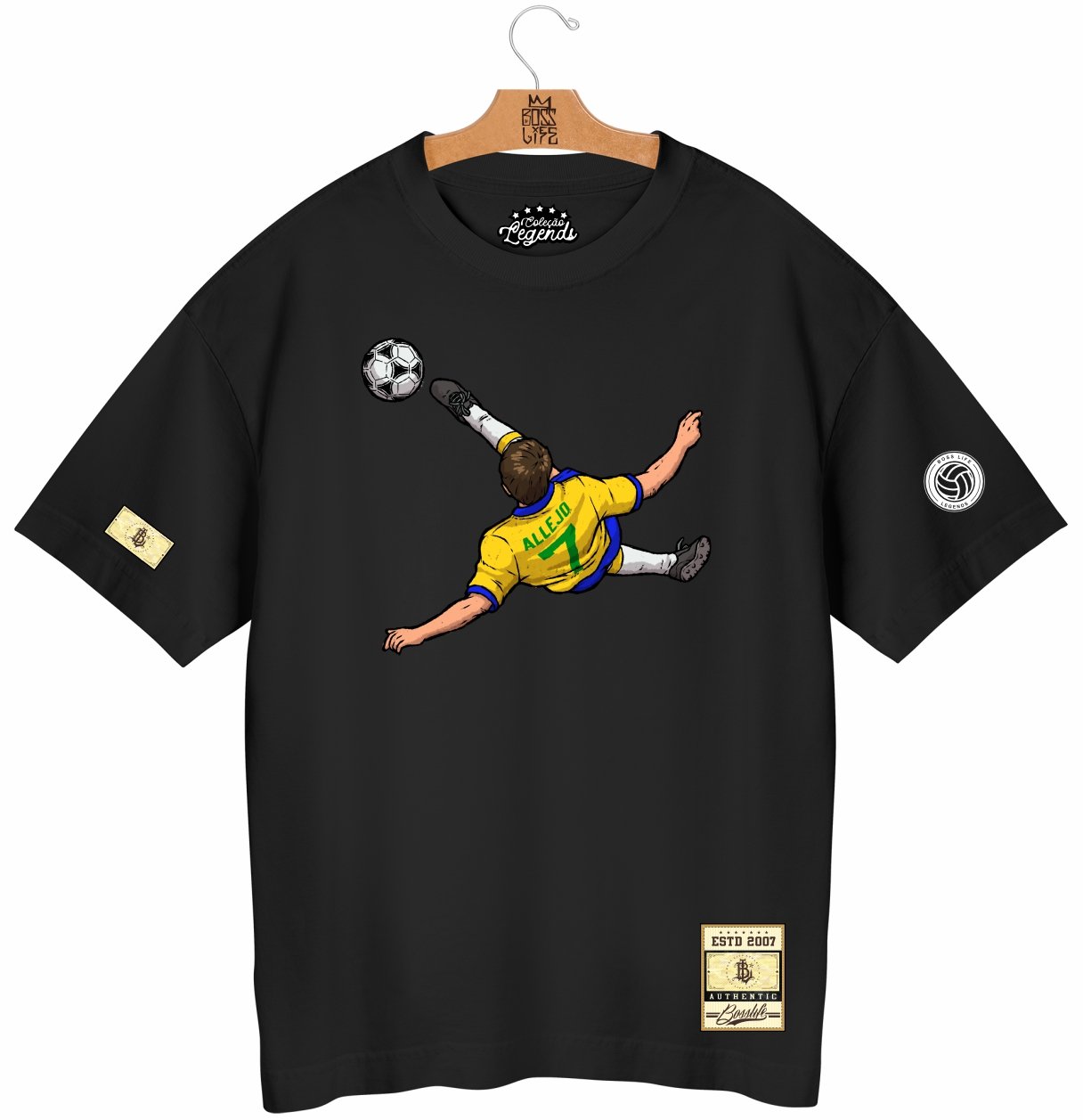 Camiseta Oversized Legends Allejo 7 Frente e Costas