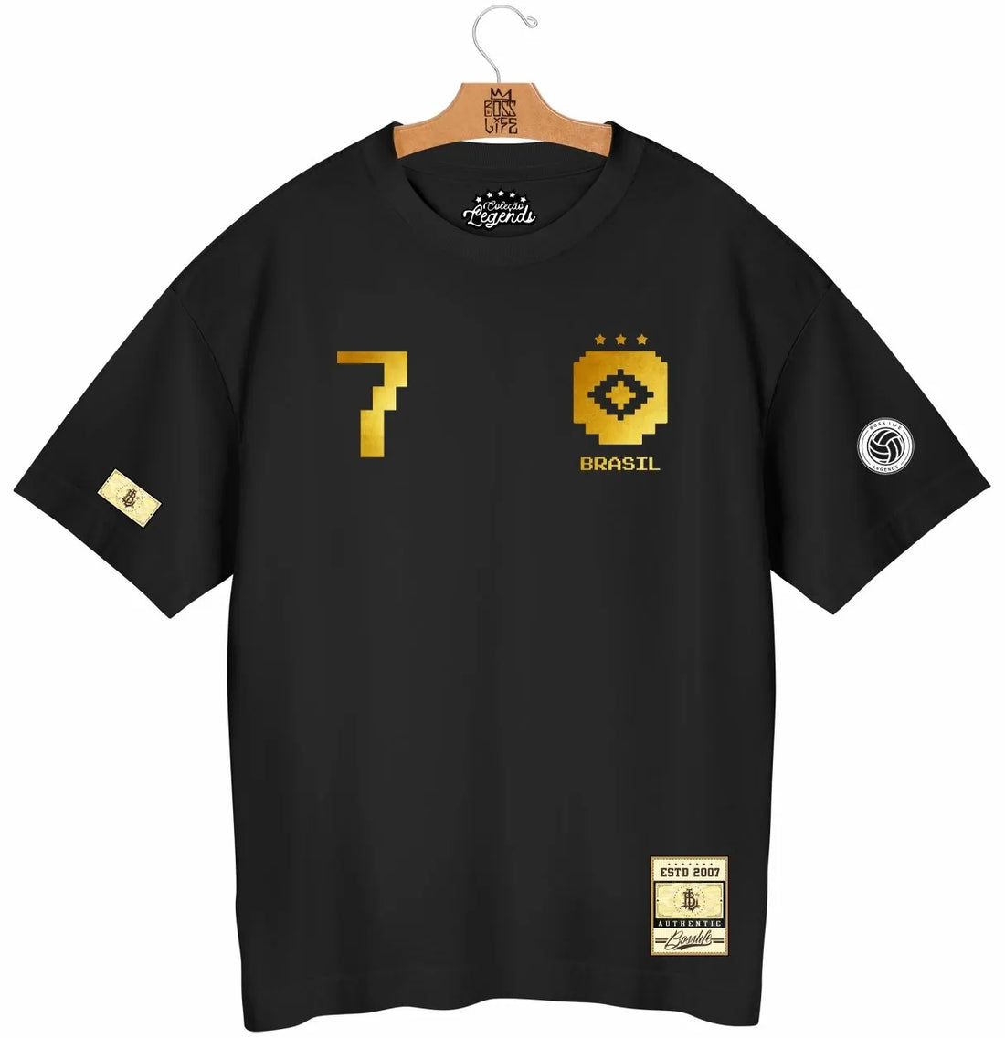 Camiseta Oversized Legends Allejo Icone Frente e Costas
