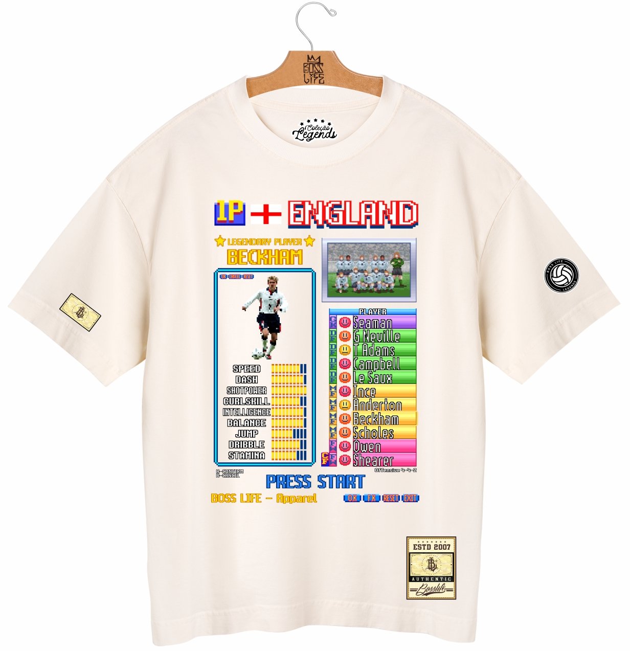 Camiseta Oversized Legends Card DB7