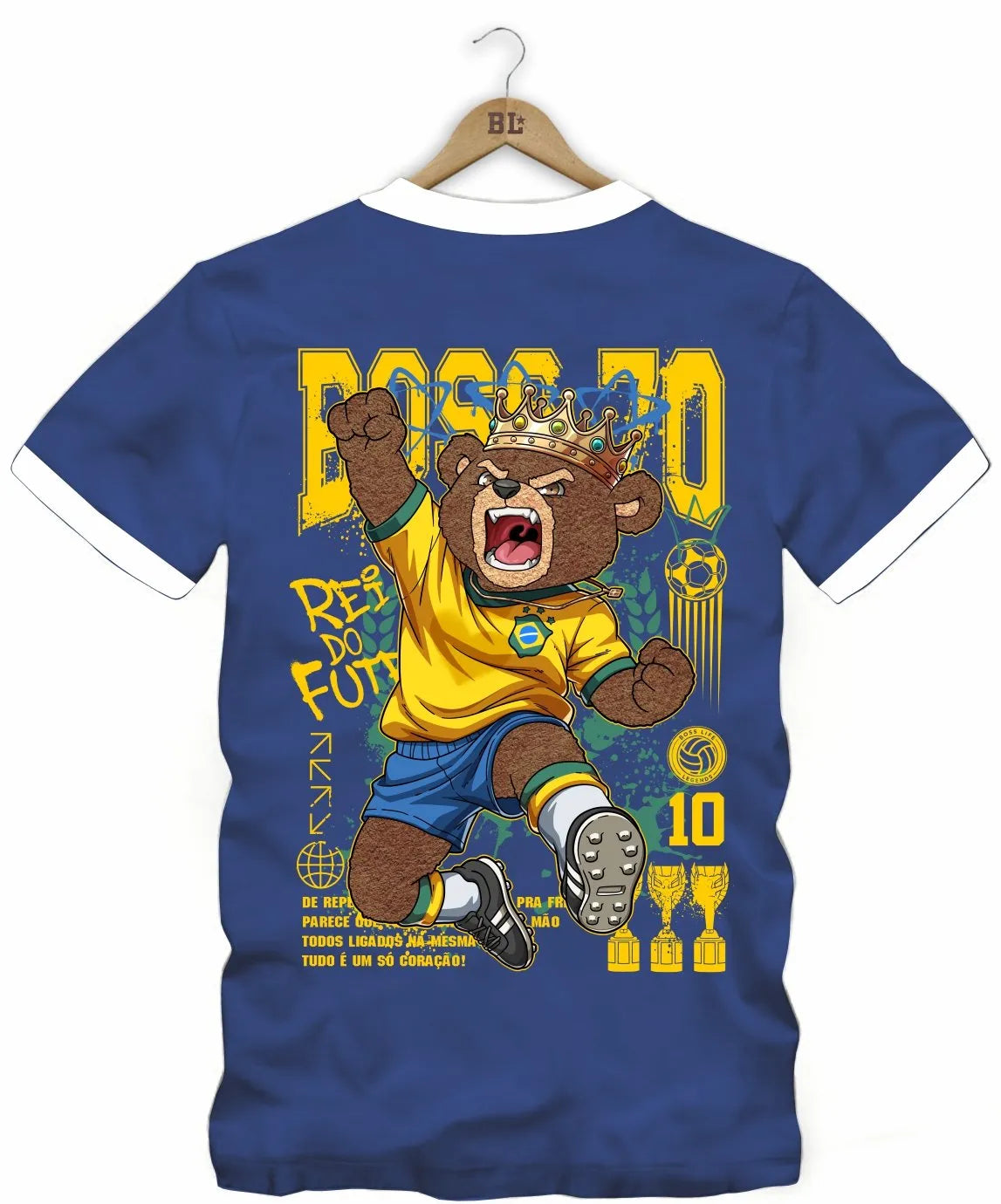 Camiseta Legends Rei do Futebol Frente e Costas
