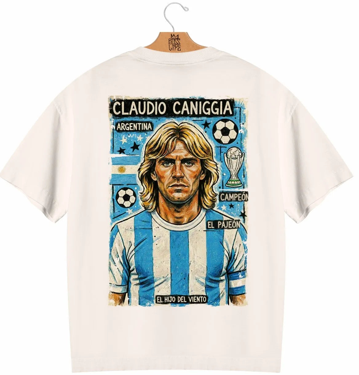 Camiseta Oversized Legends El Pájaro Frente e Costas