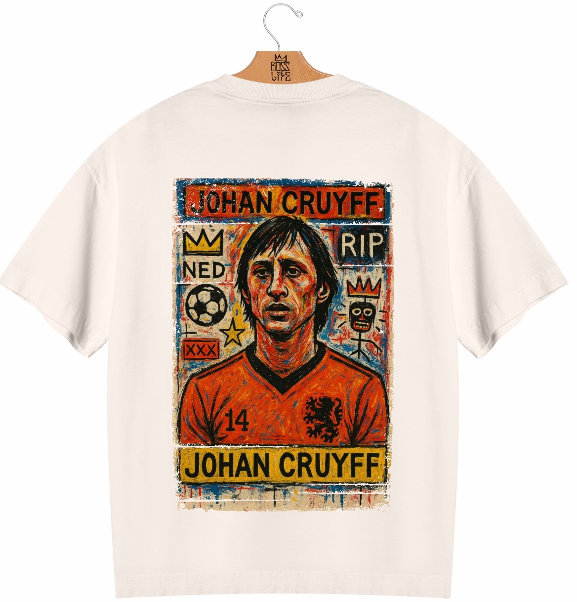 Camiseta Oversized Legends Number 14 Frente e Costas