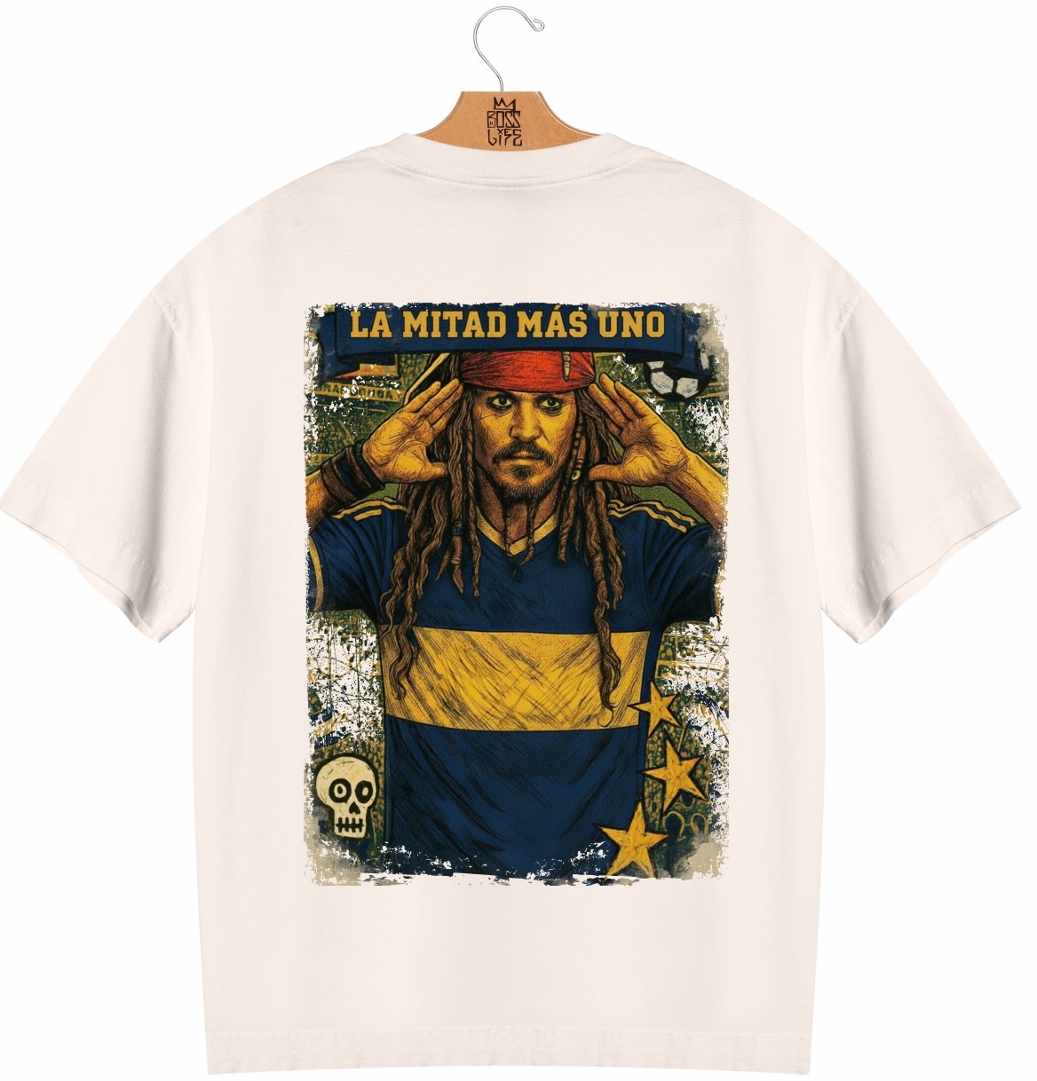 Camiseta Oversized Legends La Mitad Frente e Costas