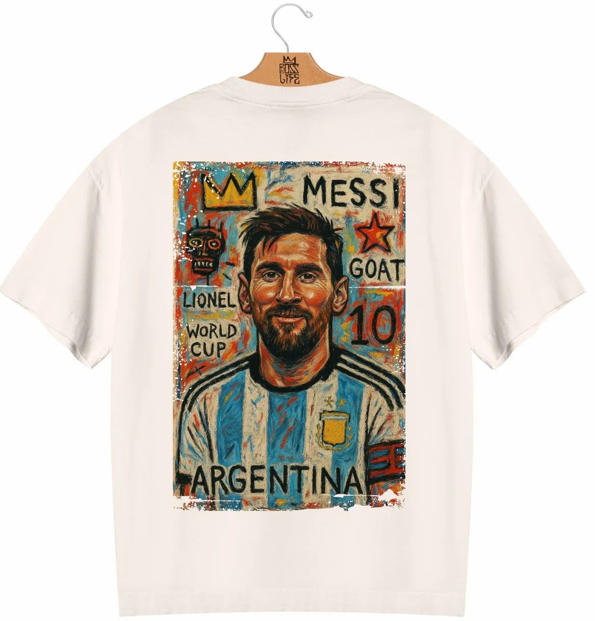 Camiseta Oversized Legends El Maestro Frente e Costas