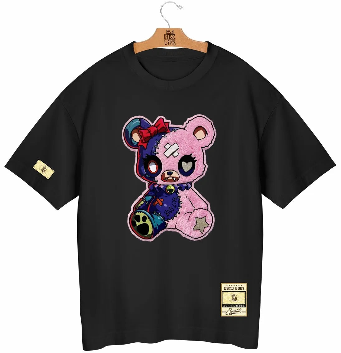 Camiseta Oversized BL Touch Pink Bear