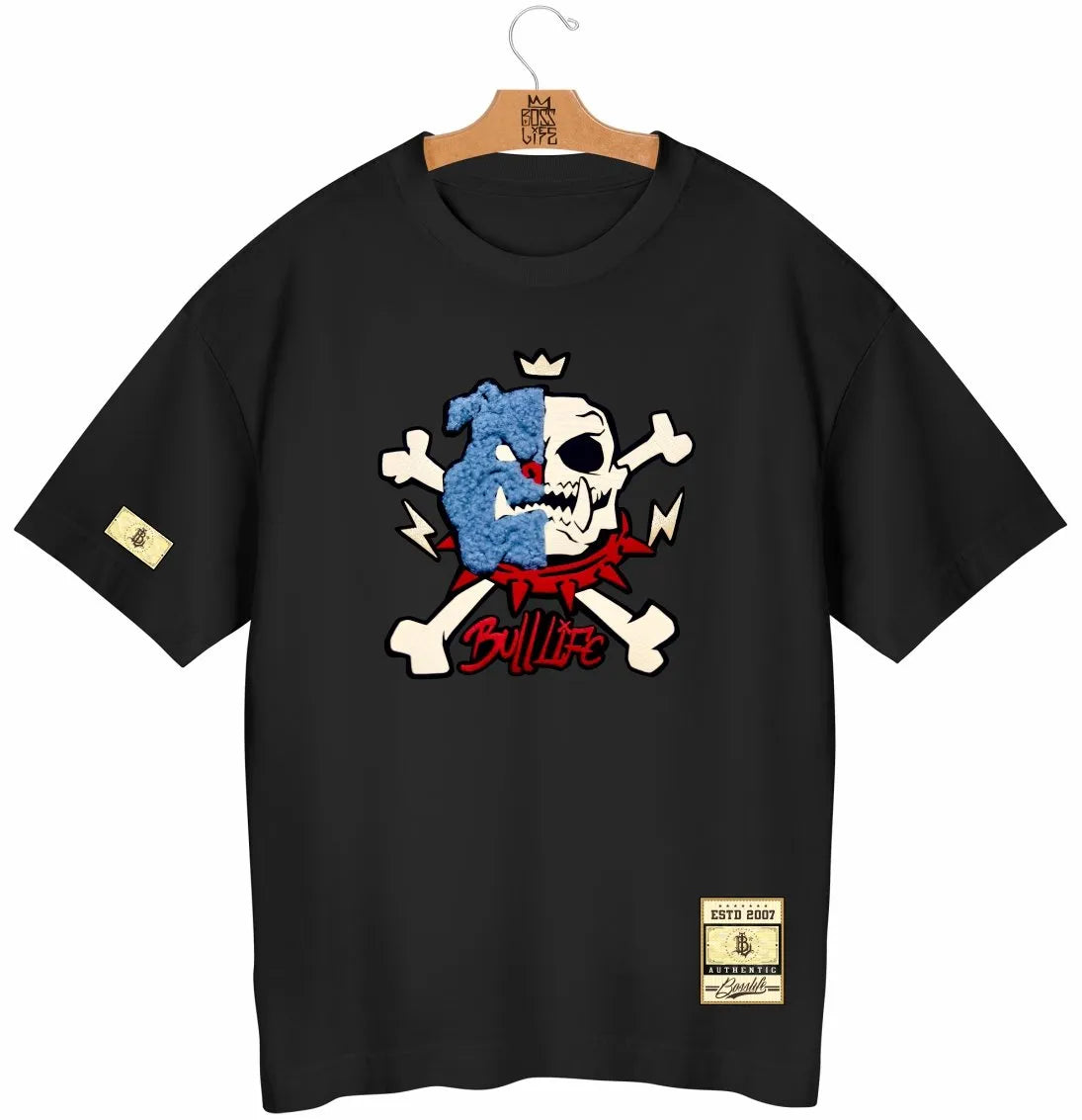 Camiseta Oversized BL Touch Face Skull