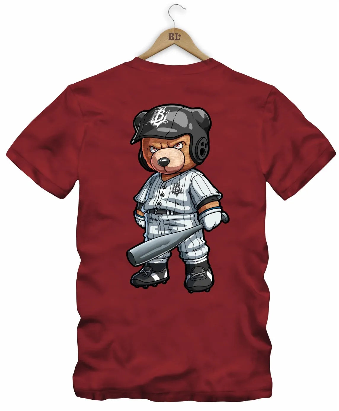 Camiseta Baseball Bear 2 Frente e Costas