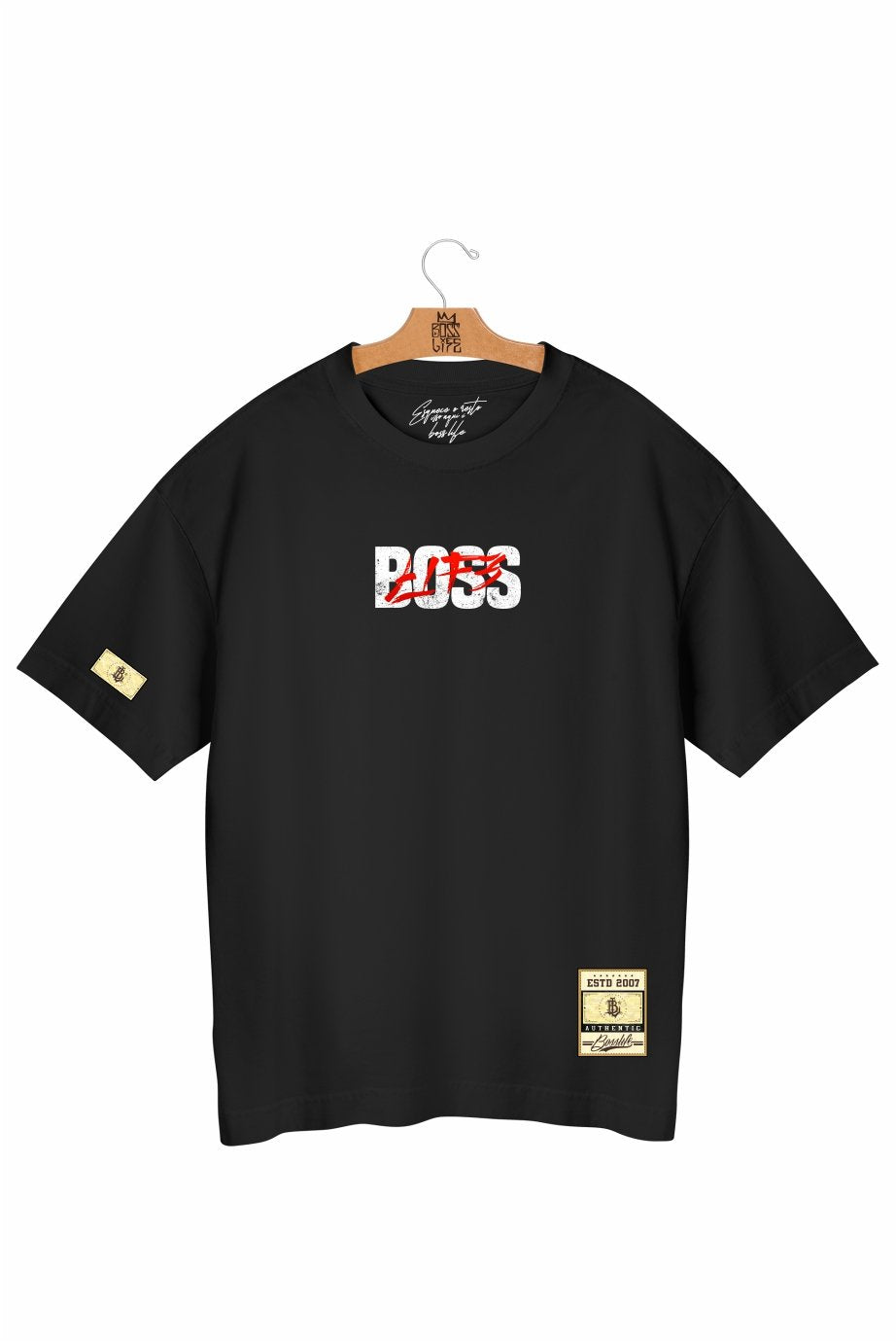 Camiseta Oversized Boss Moves Frente e Costas