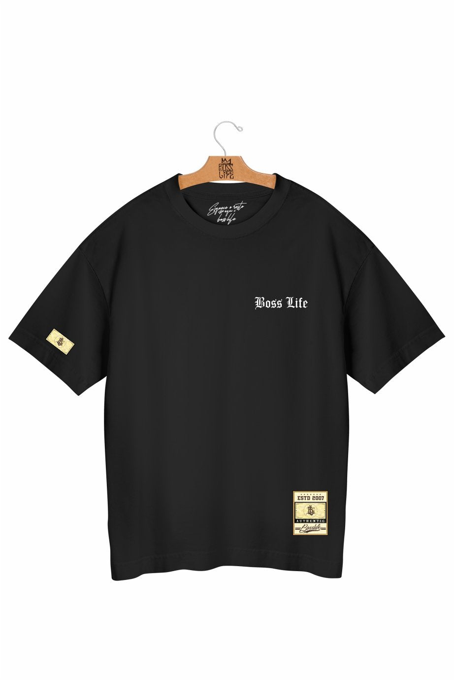 Camiseta Oversized Graffiti Boss Frente e Costas – Boss Life