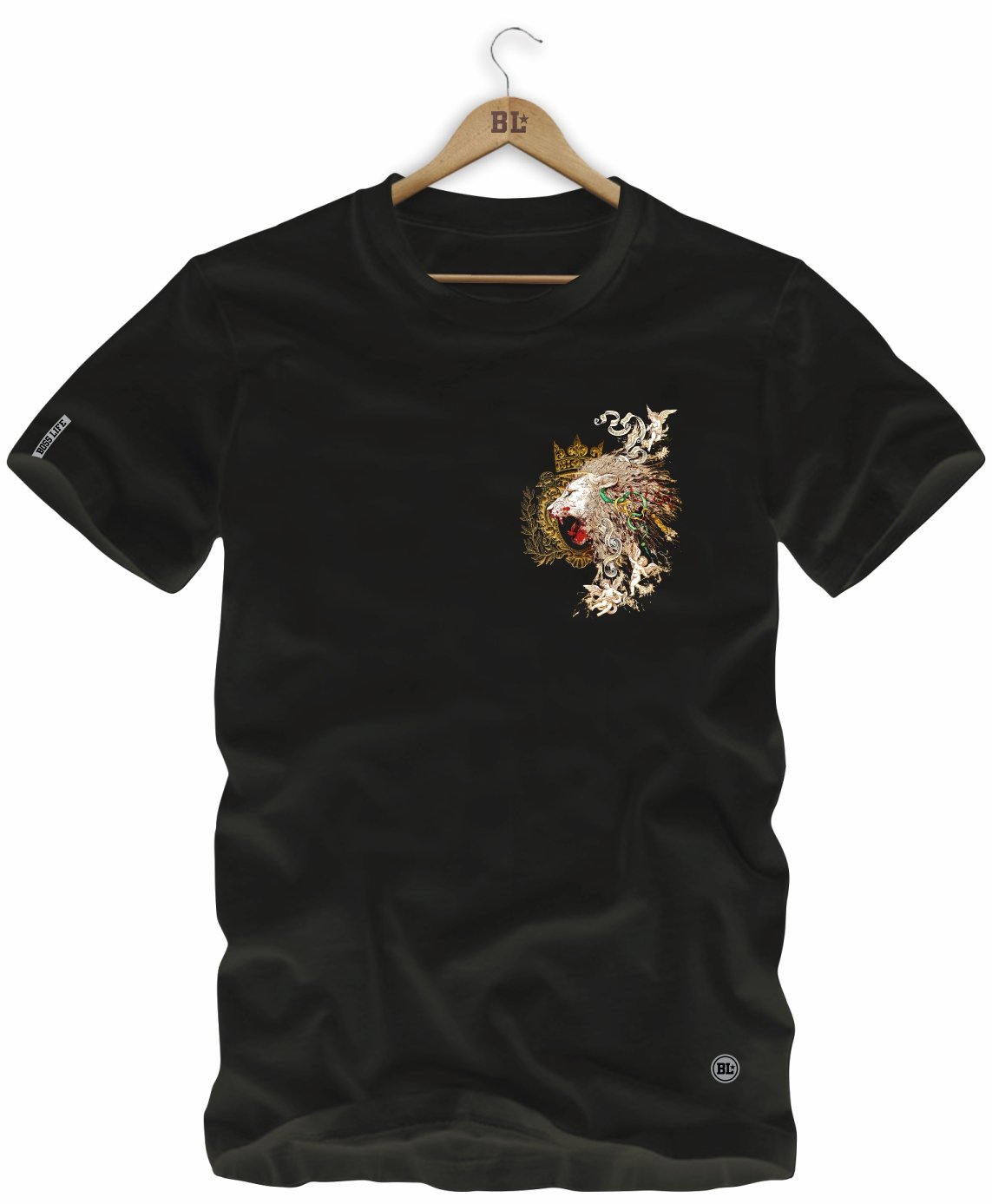 Camiseta Boss Life Golden Roar Frente e Costas
