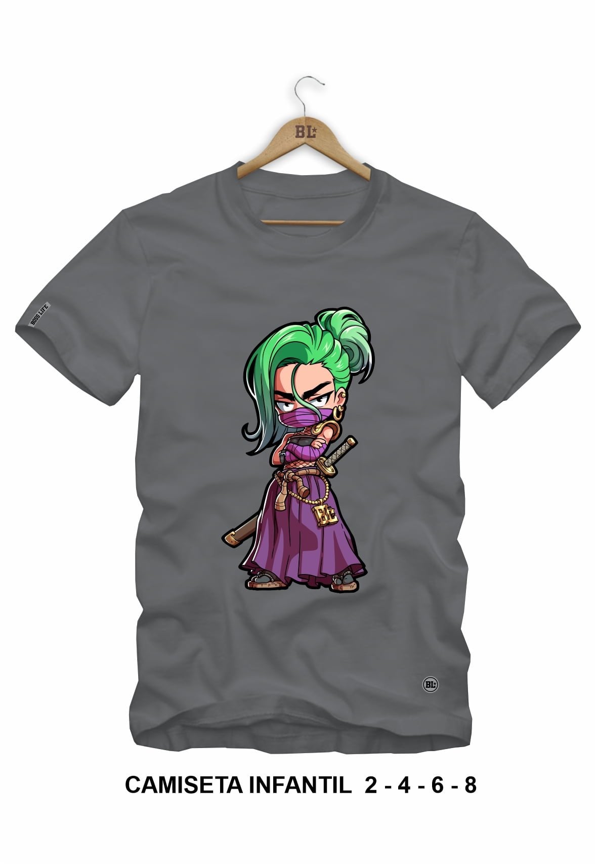 Camiseta Infantil Purple Ninja