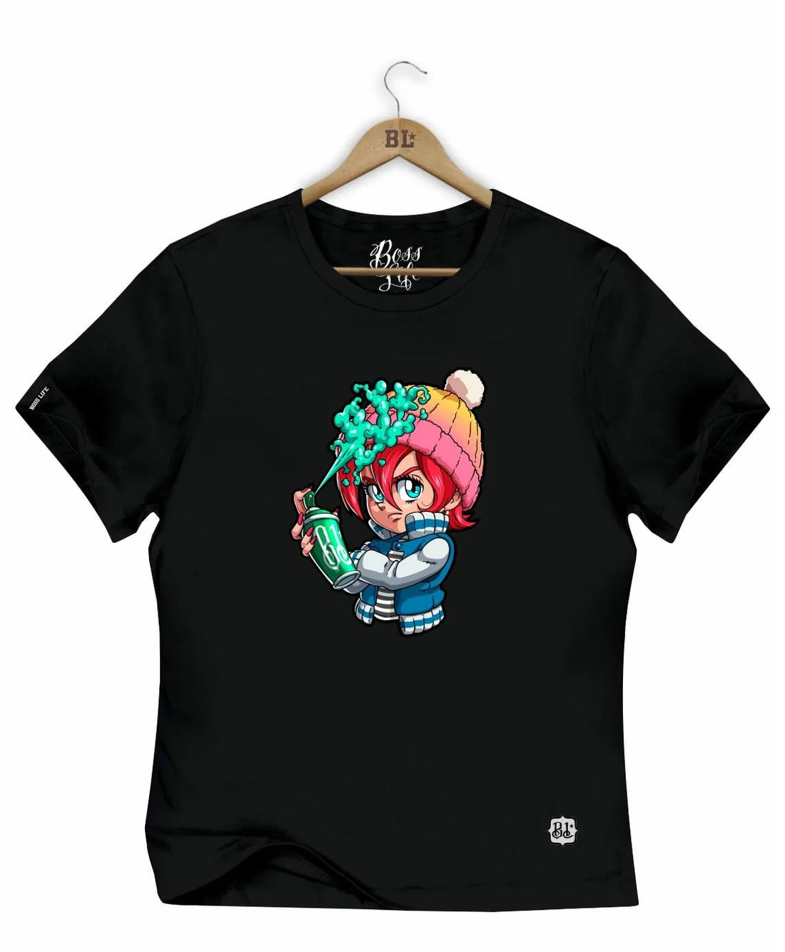 Camiseta Baby Look Graffiti Girl