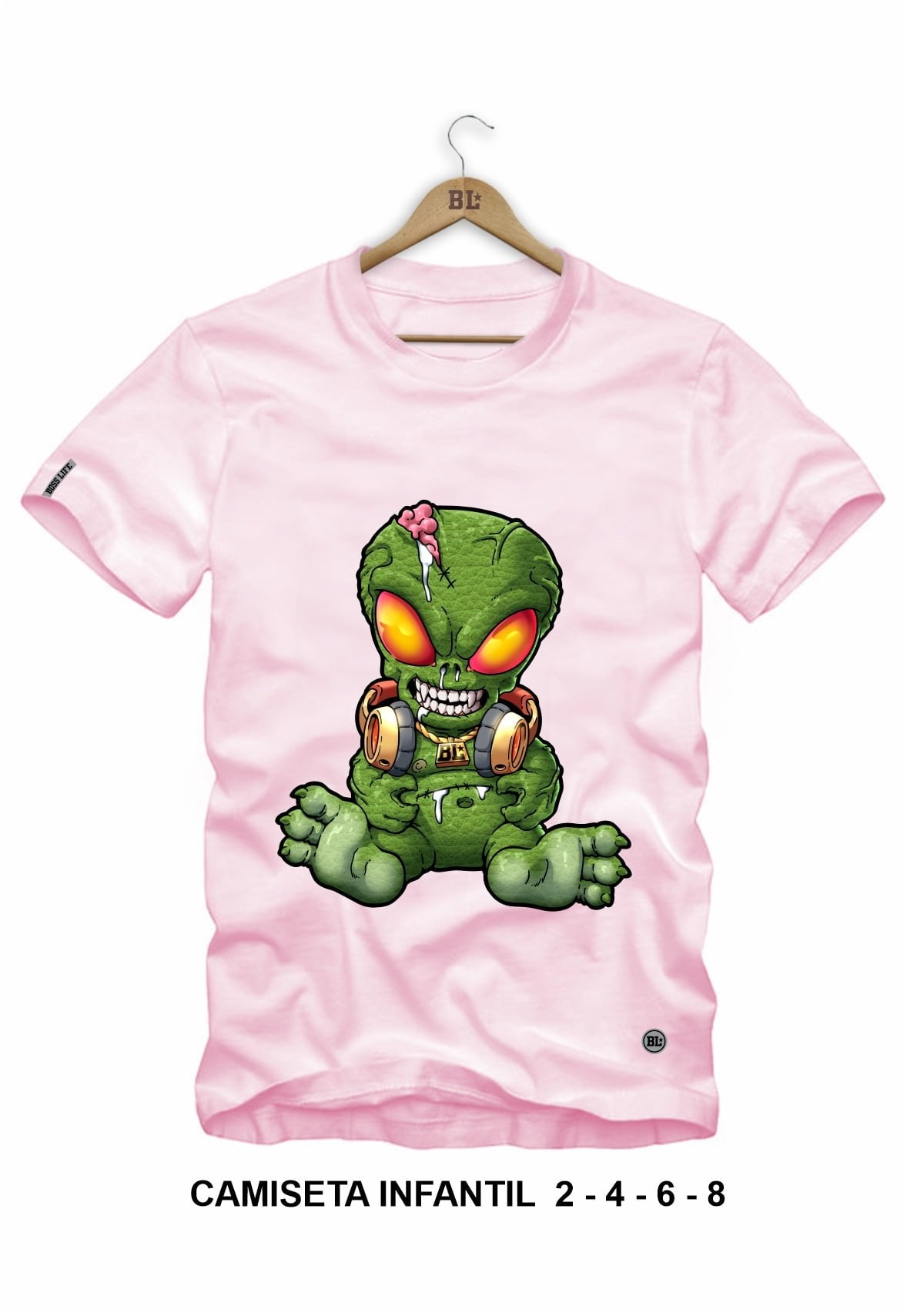 Camiseta Infantil Alien