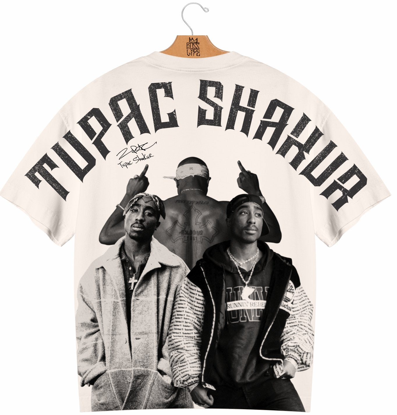 Camiseta Oversized Street Poster Tupac
