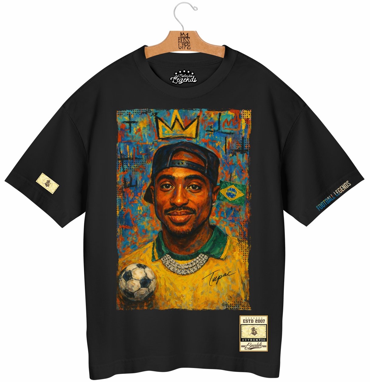 Camiseta Oversized Legends Makaveli
