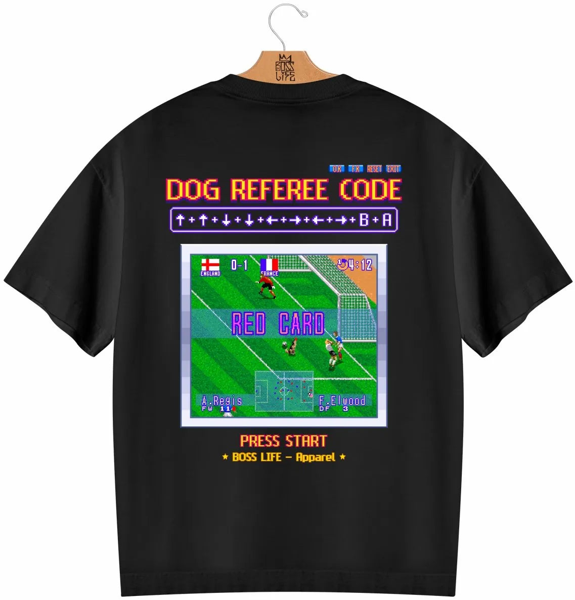 Camiseta Oversized Legends Juiz Cachorro Frente e Costas