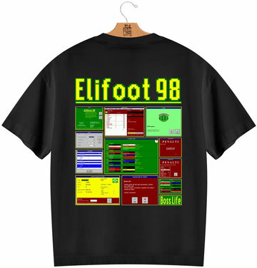 Camiseta Oversized Legends Elifoot Manager Frente e Costas
