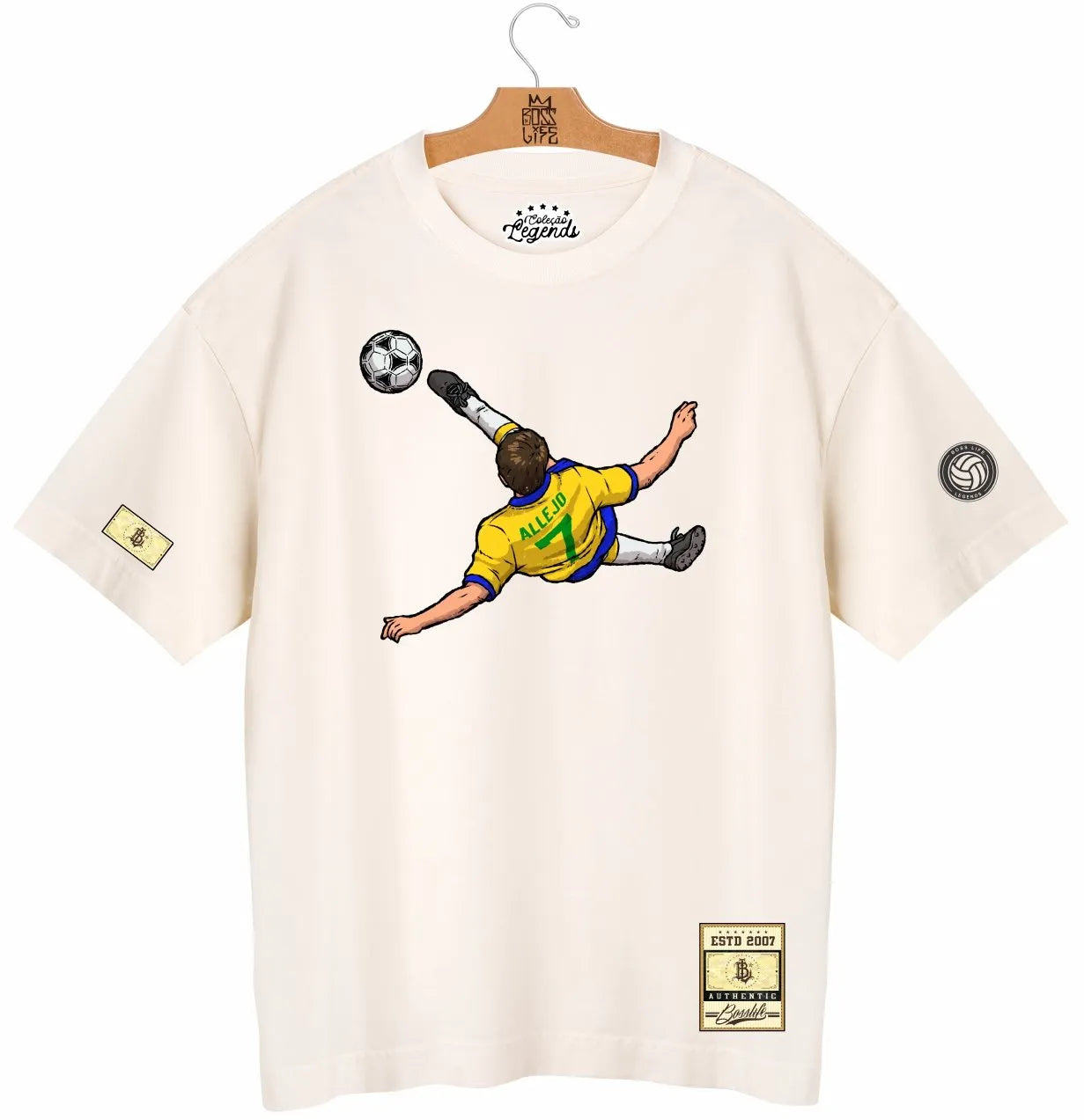Camiseta Oversized Legends Allejo 7 Frente e Costas