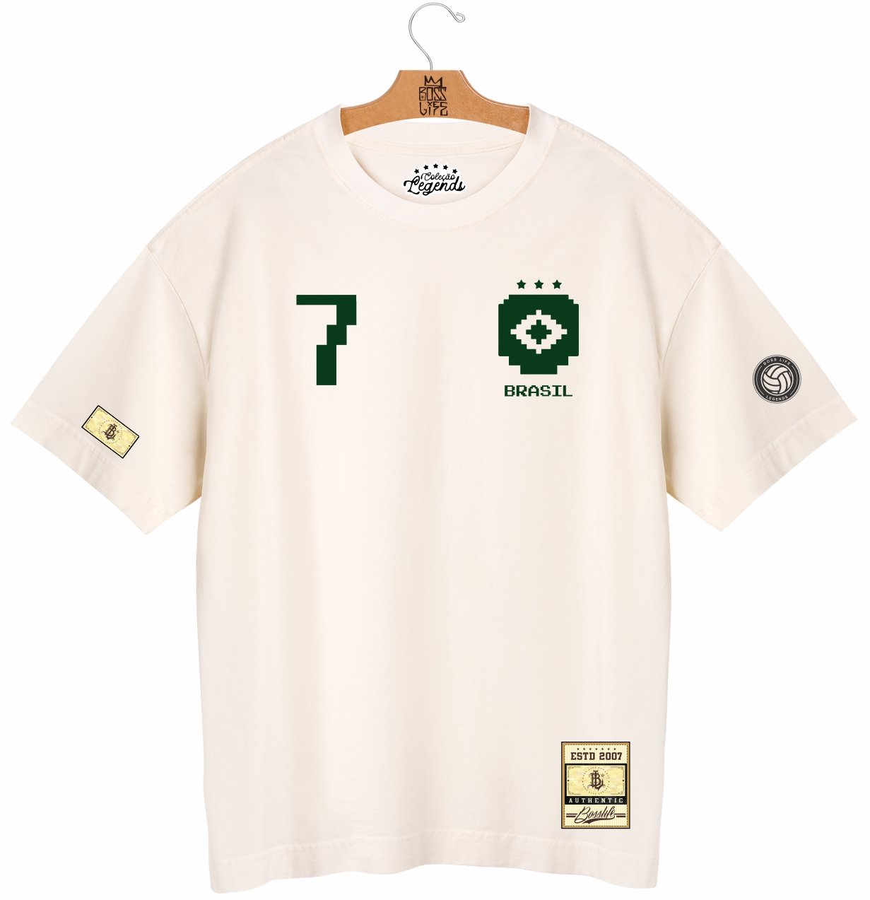 Camiseta Oversized Legends Allejo Icone Frente e Costas