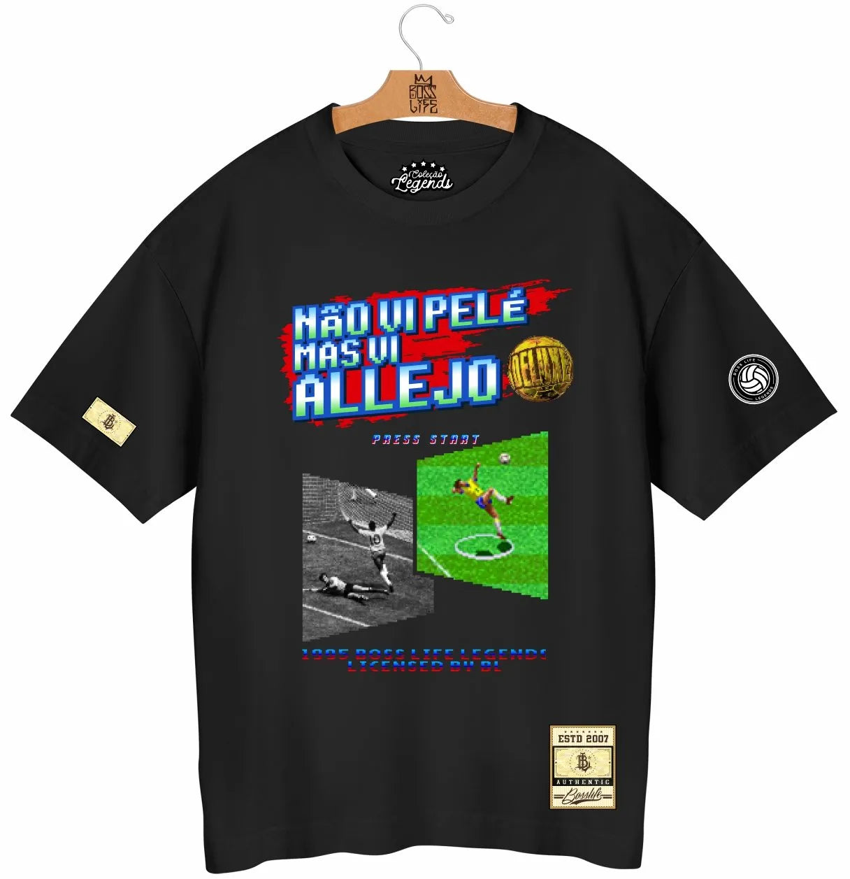 Camiseta Oversized Legends Não Vi Pele