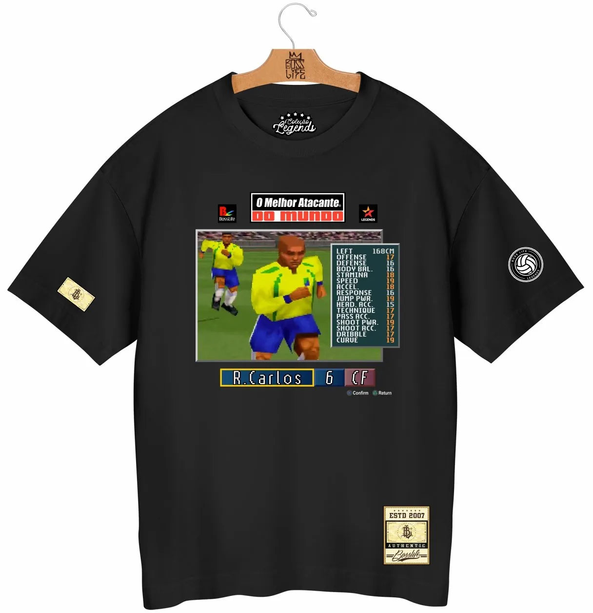 Camiseta Oversized Legends R. Carlos