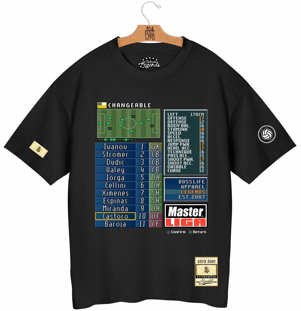 Camiseta Oversized Legends Master Liga