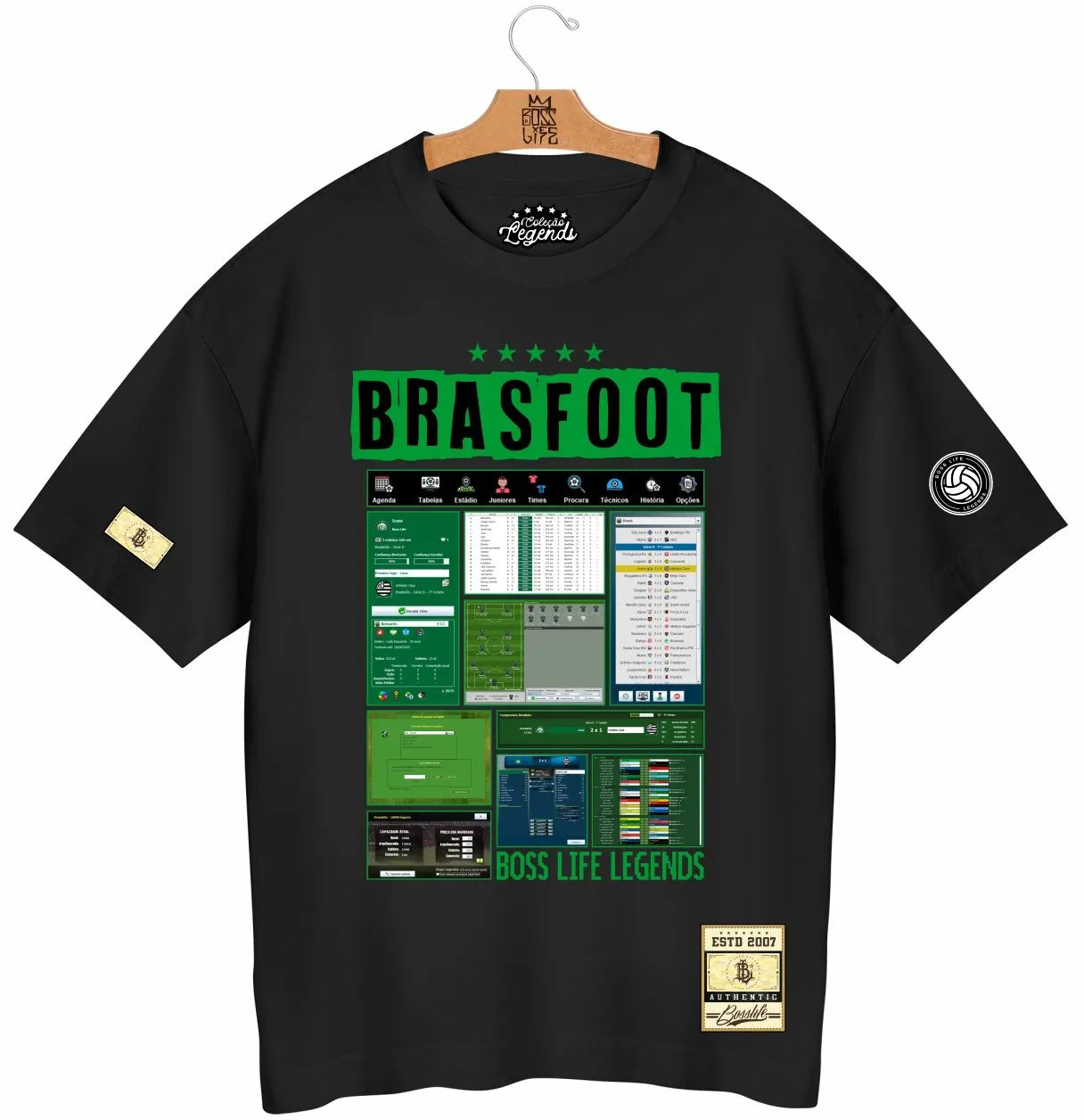 Camiseta Oversized Legends Brasfoot Manager