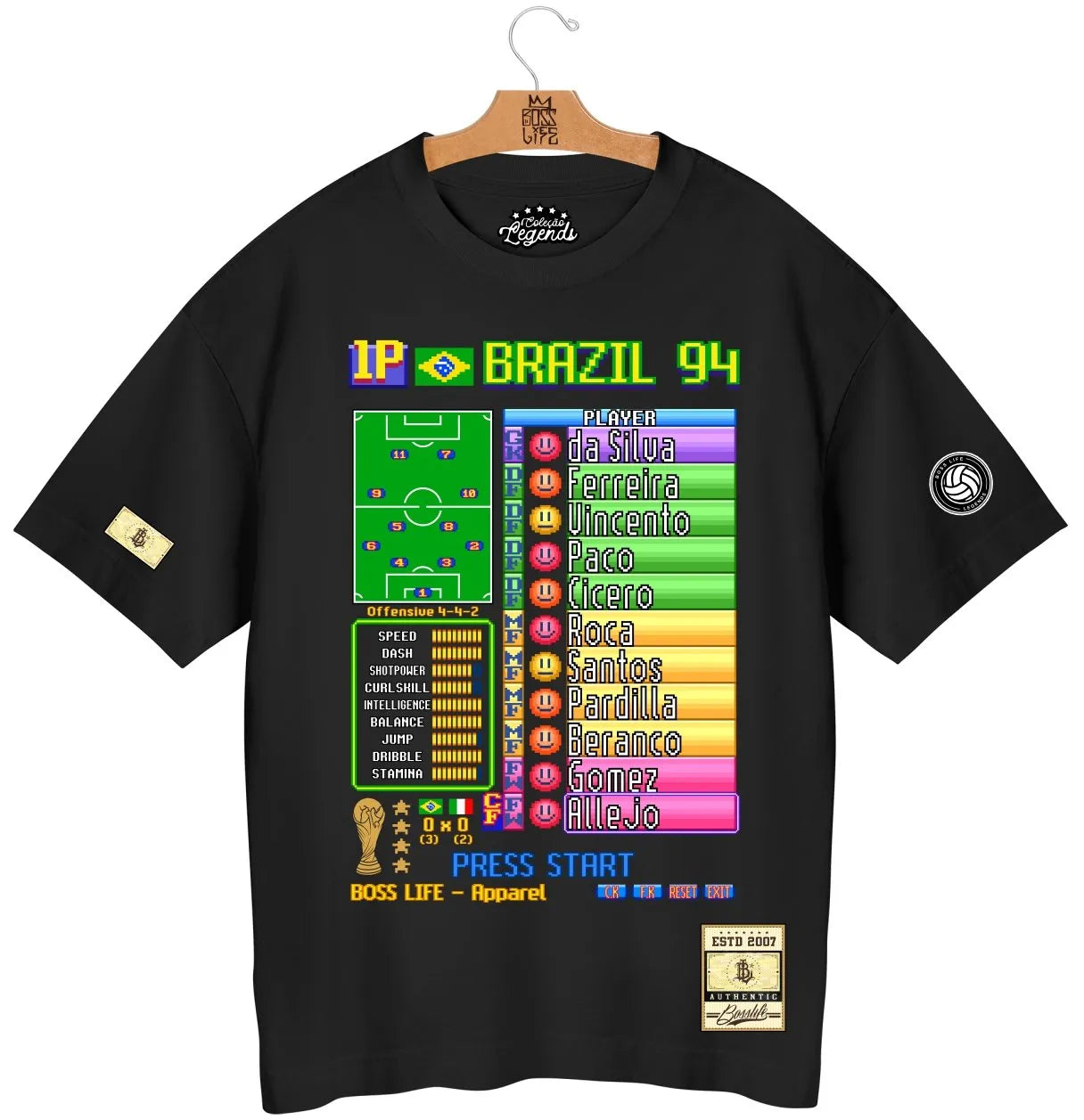 Camiseta Oversized Legends Brasil 94