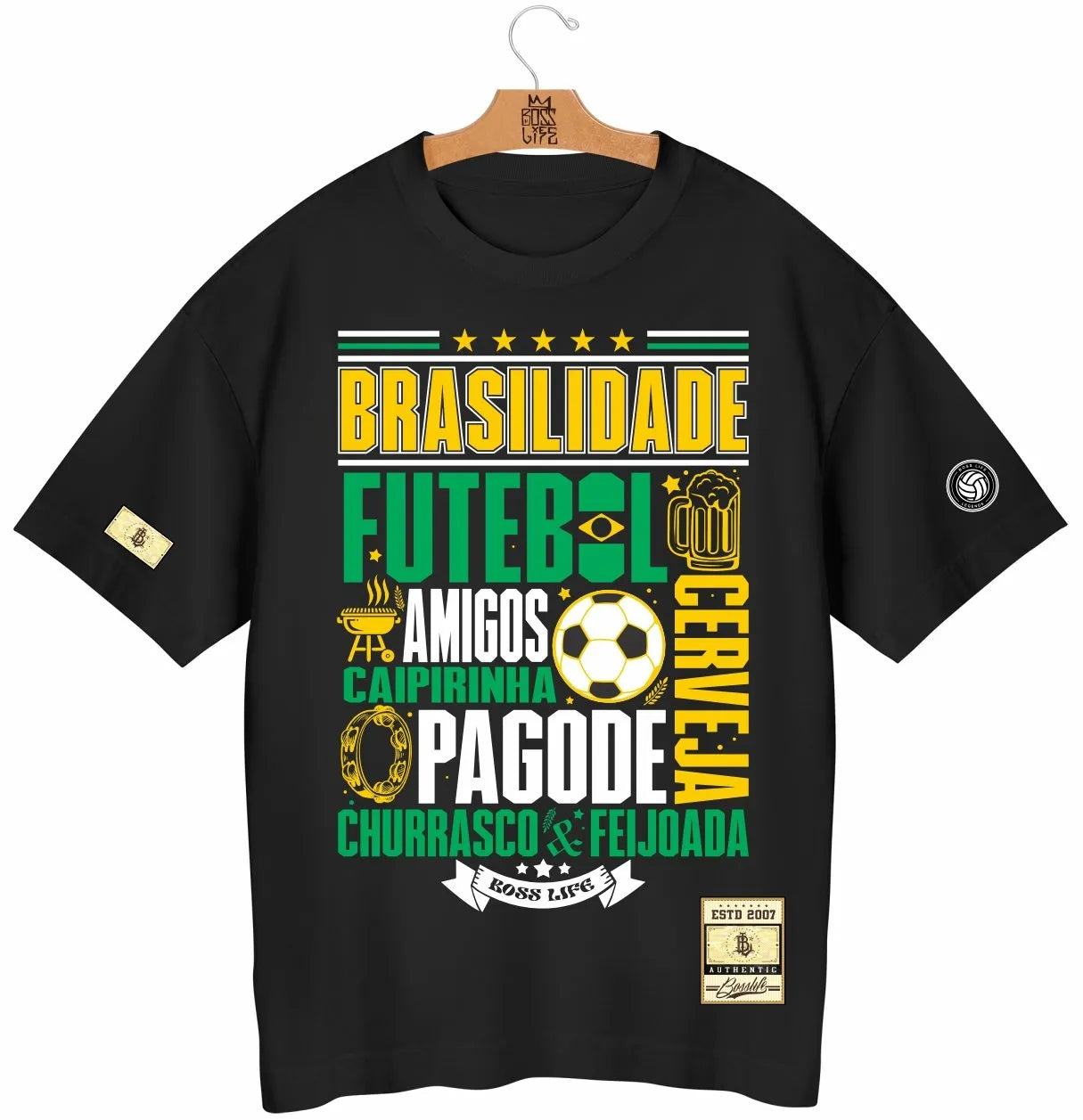 Camiseta Oversized Legends Brasilidade