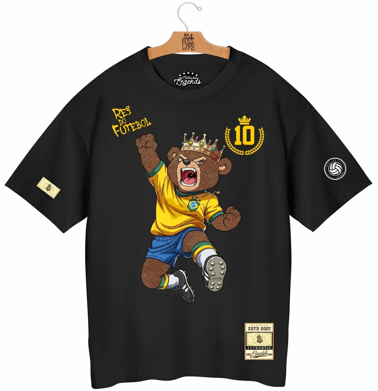Camiseta Oversized Legends Rei do Futebol 2