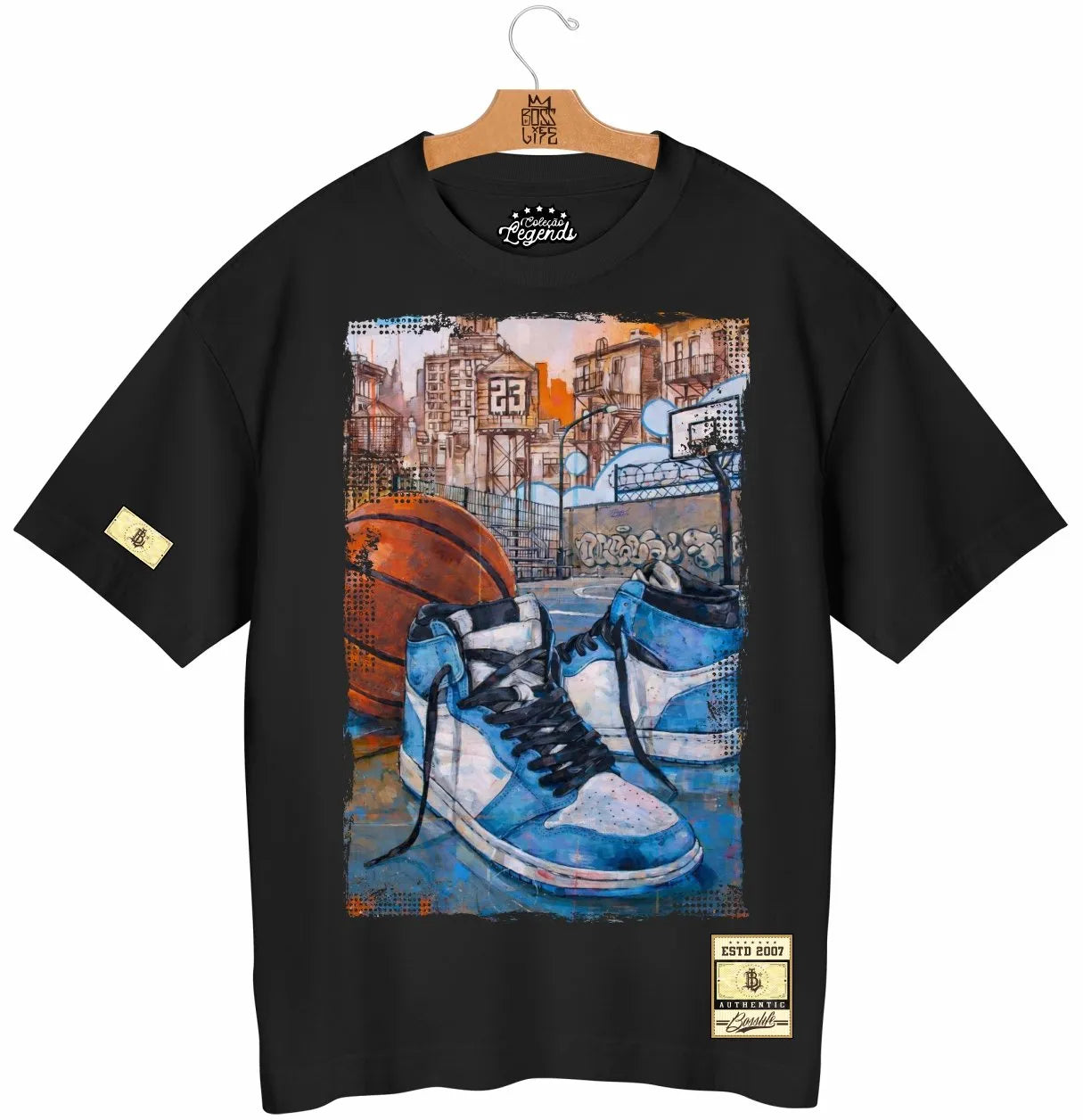 Camiseta Oversized Legends Street Basket