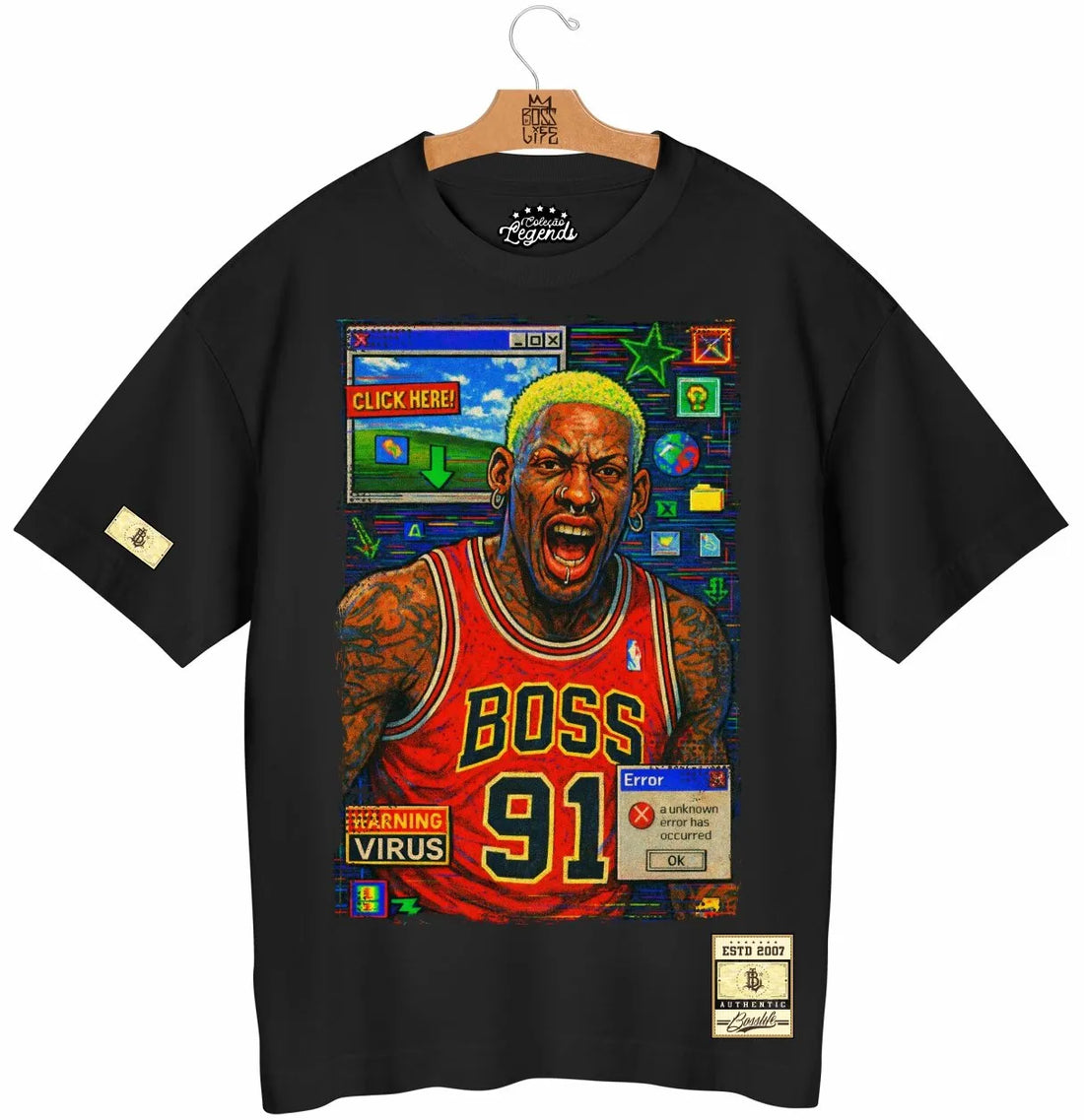 Camiseta Oversized Legends The Worm