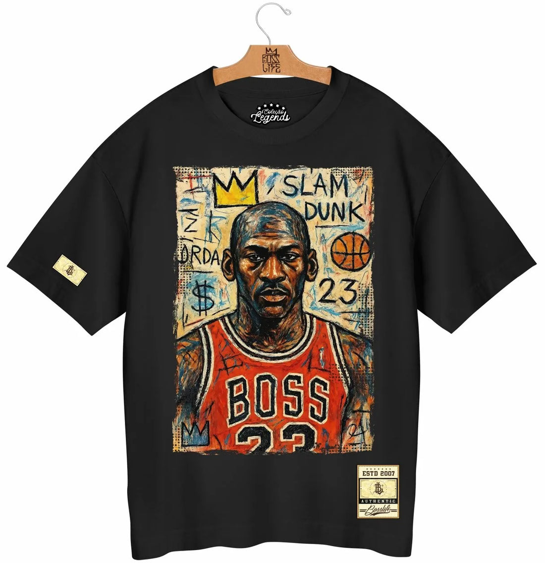 Camiseta Oversized Legends Number 23