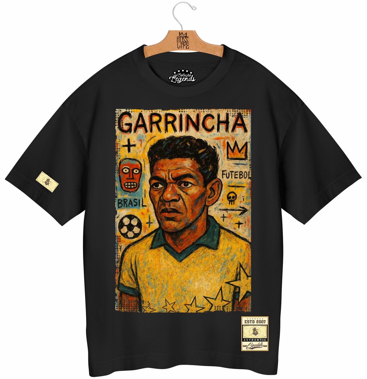 Camiseta Oversized Legends Garrincha