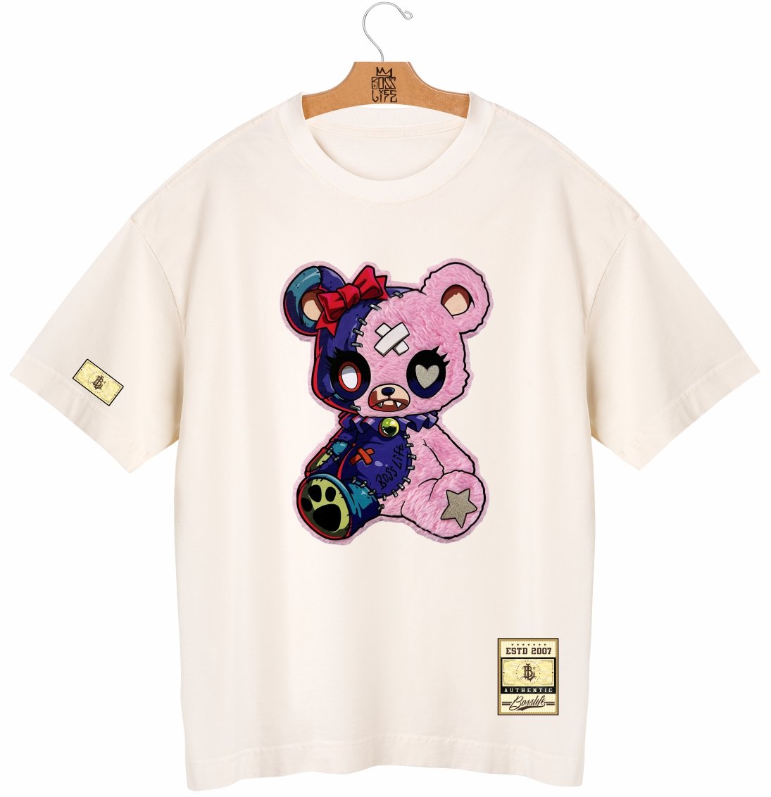 Camiseta Oversized BL Touch Pink Bear
